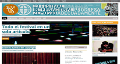 Desktop Screenshot of 13festival.zemos98.org