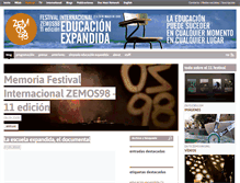 Tablet Screenshot of 11festival.zemos98.org