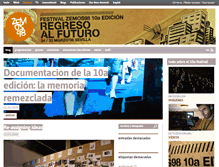 Tablet Screenshot of 10festival.zemos98.org