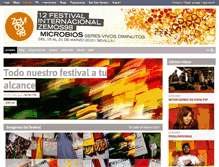 Tablet Screenshot of 12festival.zemos98.org